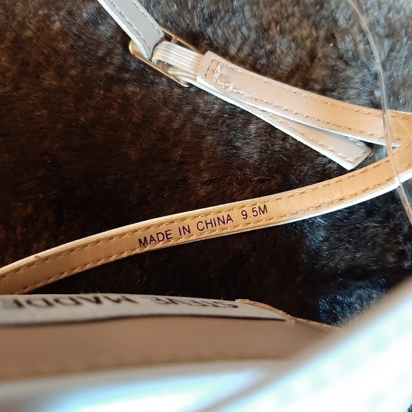 Steve Madden Women's 9.5 White Mips Strappy Platform Dress Sandals 90s Y2K Heels - Picture 10 of 10